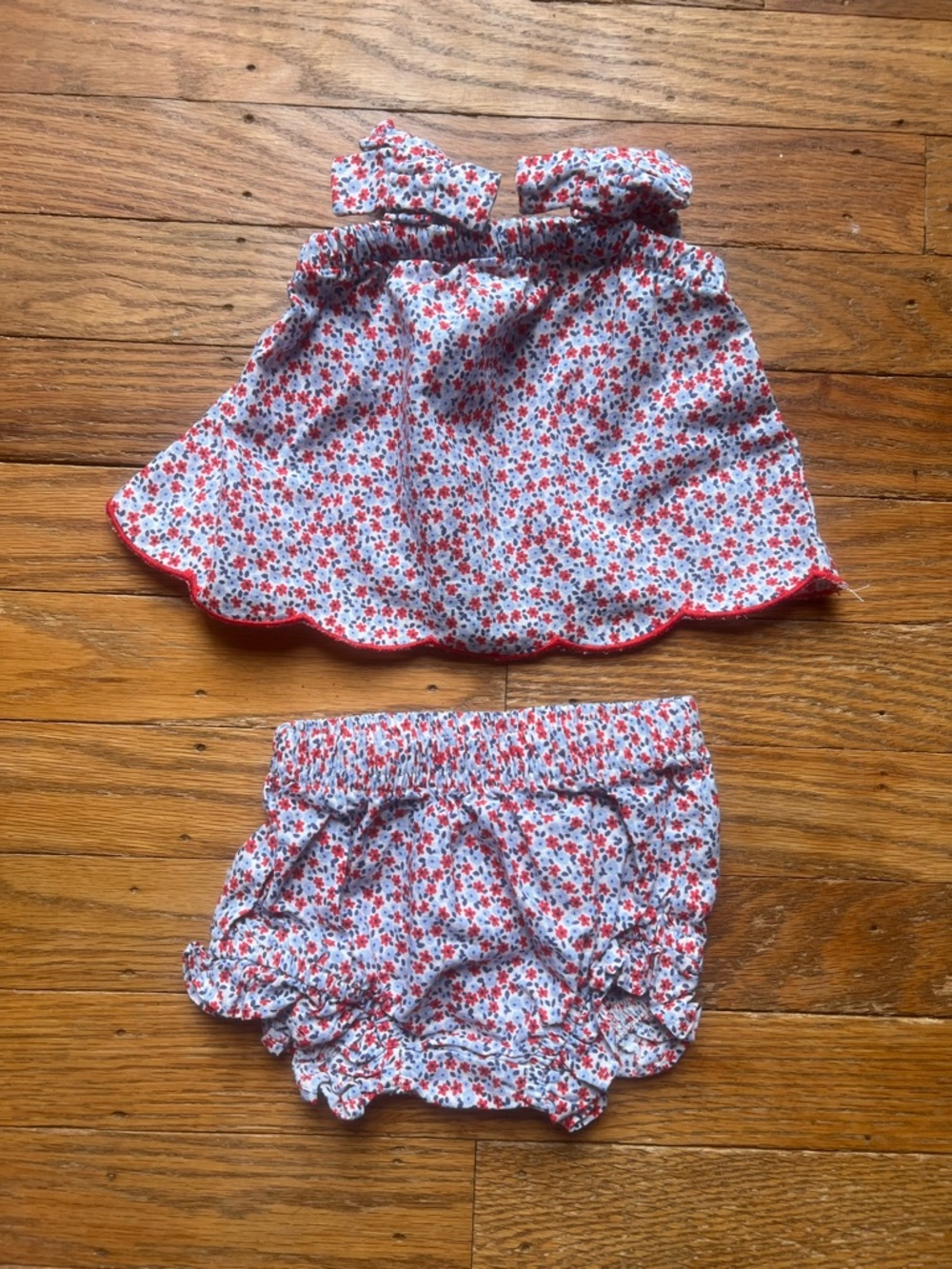 Baby Girl Cat & Jack Patriotic American summer newborn bundle outfit 3 sets - Picture 3 of 10